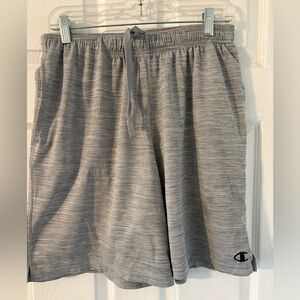 Champion Performance Gray Athletic Shorts Men’s L Drawstring